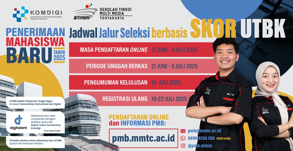 Jadwal PMB STMM 2025/2026 Jalur Skor UTBK
